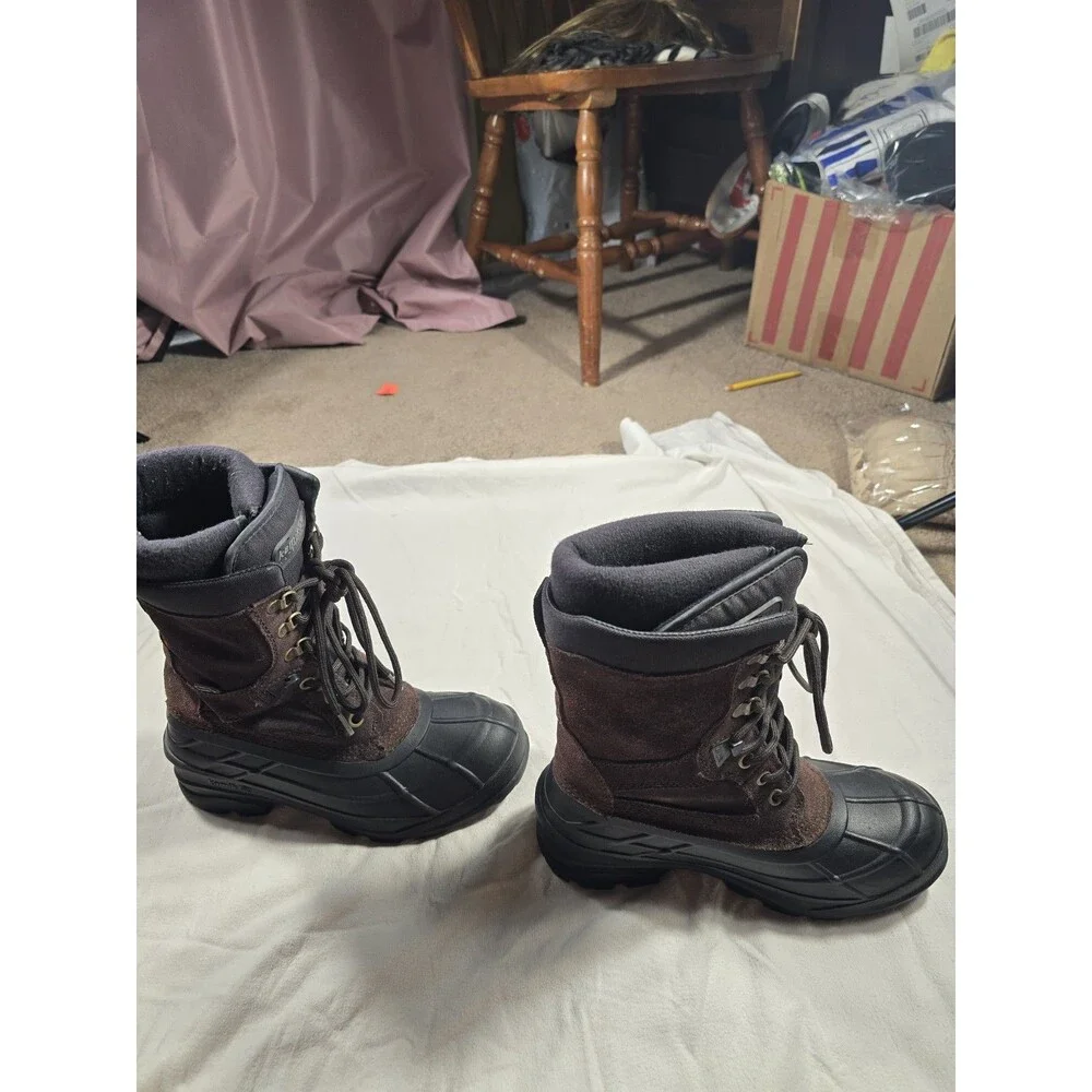Kamik Mens Winter Boots Size 7 Brown And Black